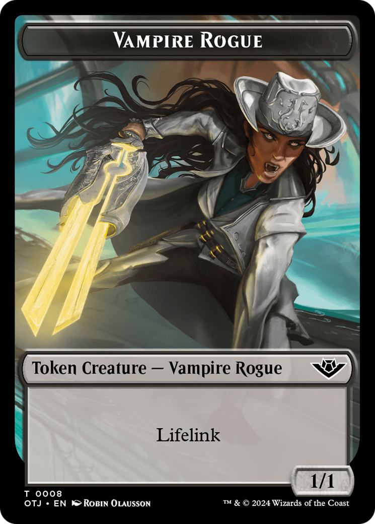 Treasure // Vampire Rogue Double-Sided Token [Outlaws of Thunder Junction Tokens] - Magic: The Gathering - Card Brawlers | Quebec | Canada |