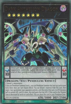 Dark Anthelion Dragon [DUOV-EN036] Ultra Rare - Yu-Gi-Oh! - Card Brawlers | Quebec | Canada |