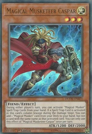 Magical Musketeer Caspar [DUOV-EN071] Ultra Rare - Yu-Gi-Oh! - Card Brawlers | Quebec | Canada |