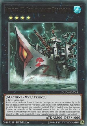 Number 27: Dreadnought Dreadnoid [DUOV-EN083] Ultra Rare - Yu-Gi-Oh! - Card Brawlers | Quebec | Canada |