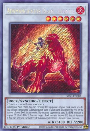 Adamancipator Risen - Leonite [SESL-EN007] Secret Rare - Yu-Gi-Oh! - Card Brawlers | Quebec | Canada |