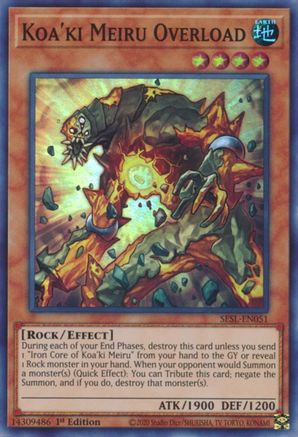 Koa'ki Meiru Overload [SESL-EN051] Super Rare - Yu-Gi-Oh! - Card Brawlers | Quebec | Canada |