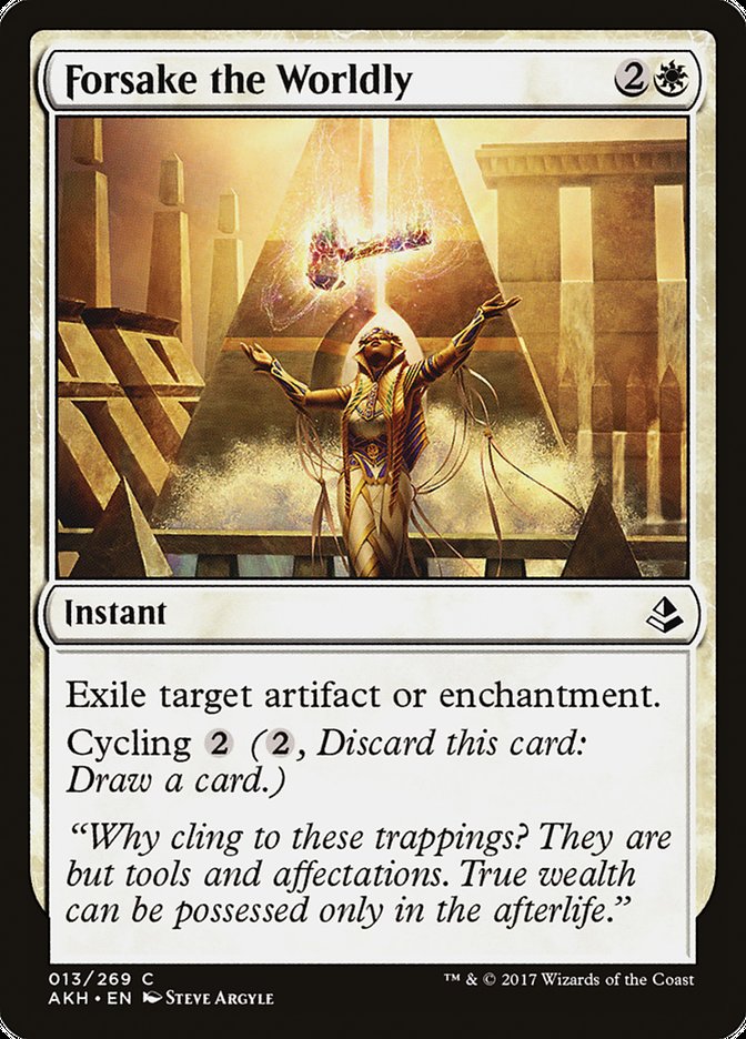 Forsake the Worldly [Amonkhet] - Magic: The Gathering - Card Brawlers | Quebec | Canada |