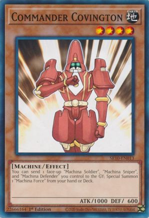 Commander Covington [SR10-EN013] Common - Yu-Gi-Oh! - Card Brawlers | Quebec | Canada |