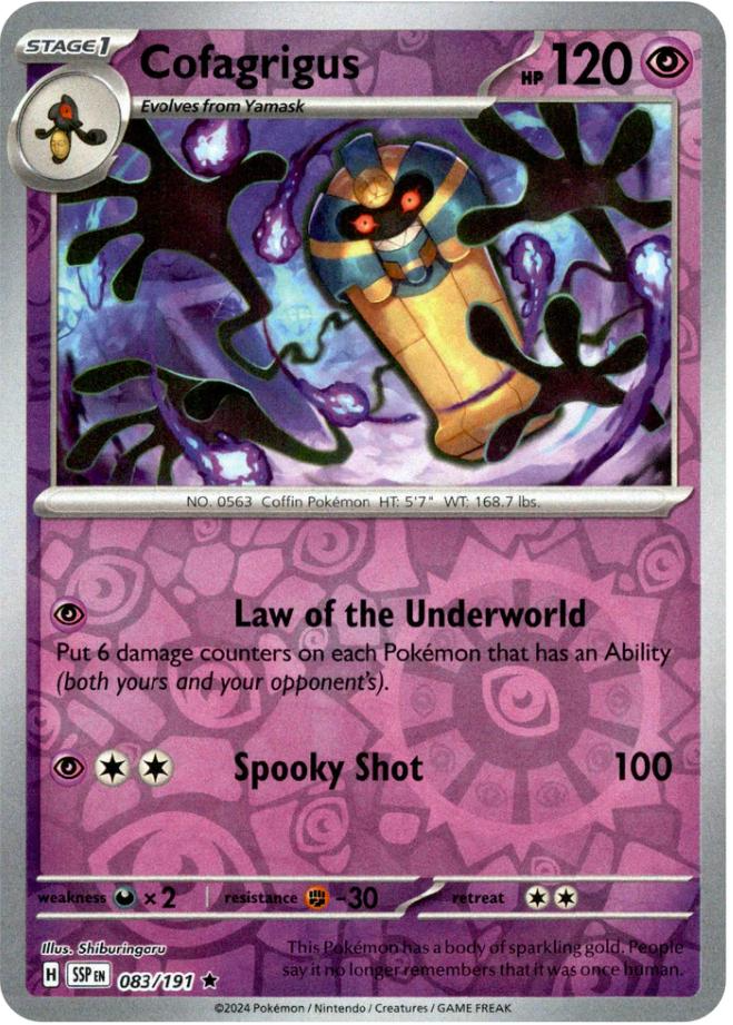 Cofagrigus (083/191) [Scarlet & Violet: Surging Sparks] - Pokémon - Card Brawlers | Quebec | Canada |