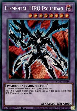 Elemental Hero Escuridao [BLAR-EN056] Secret Rare - Yu-Gi-Oh! - Card Brawlers | Quebec | Canada |