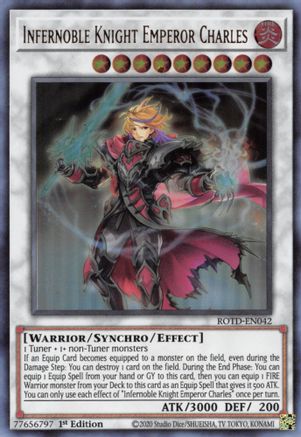 Infernoble Knight Emperor Charles [ROTD-EN042] Ultra Rare - Yu-Gi-Oh! - Card Brawlers | Quebec | Canada |