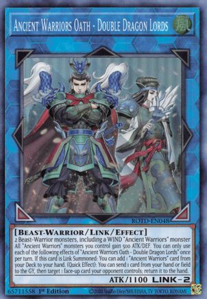 Ancient Warriors Oath - Double Dragon Lords [ROTD-EN048] Super Rare - Yu-Gi-Oh! - Card Brawlers | Quebec | Canada |