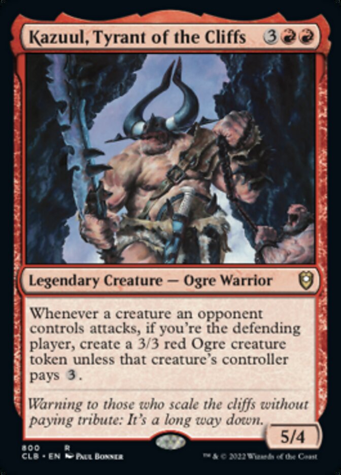 Kazuul, Tyrant of the Cliffs [Commander Legends: Battle for Baldur's Gate] - Magic: The Gathering - Card Brawlers | Quebec | Canada |