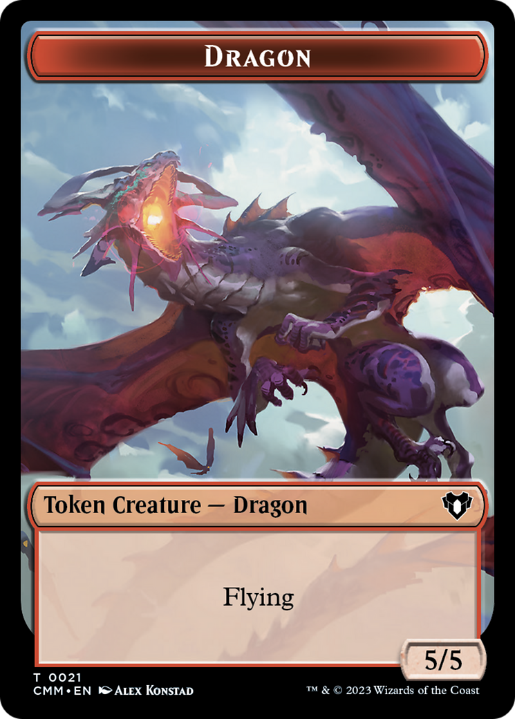 Eldrazi Spawn // Dragon (0021) Double-Sided Token [Commander Masters Tokens] - Magic: The Gathering - Card Brawlers | Quebec | Canada |