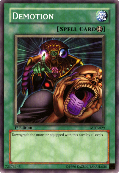 Demotion [MFC-029] Common - Yu-Gi-Oh! - Card Brawlers | Quebec | Canada |