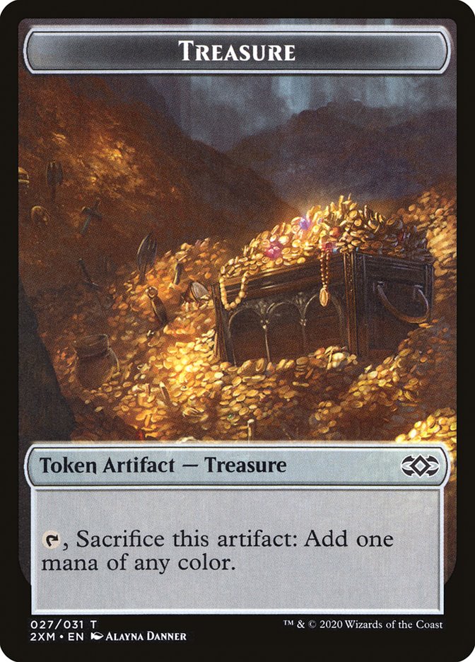 Elemental // Treasure Double-Sided Token [Double Masters Tokens] - Magic: The Gathering - Card Brawlers | Quebec | Canada |