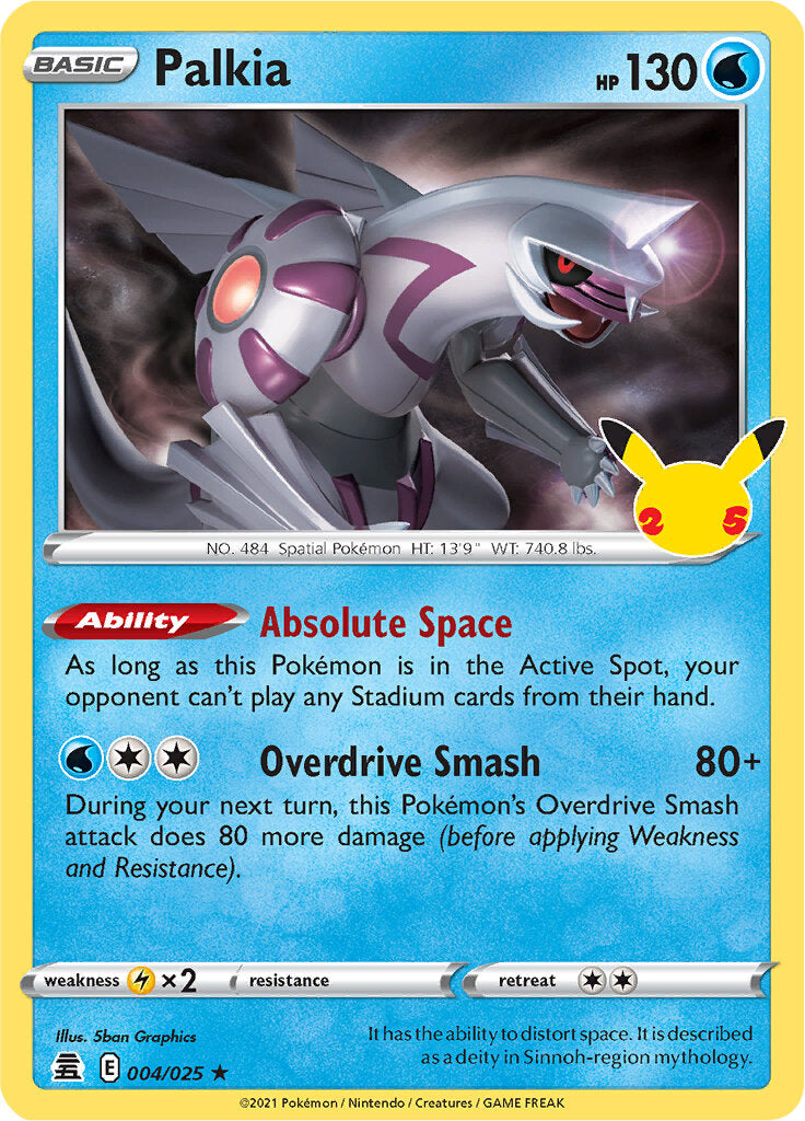 Palkia (004/025) [Celebrations: 25th Anniversary] - Pokémon - Card Brawlers | Quebec | Canada |