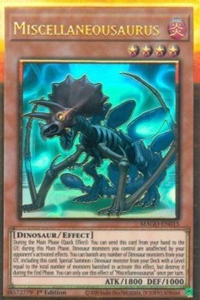 Miscellaneousaurus [MAGO-EN015] Gold Rare - Yu-Gi-Oh! - Card Brawlers | Quebec | Canada |