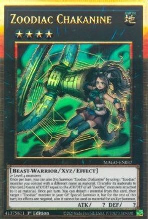 Zoodiac Chakanine [MAGO-EN037] Gold Rare - Yu-Gi-Oh! - Card Brawlers | Quebec | Canada |