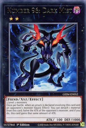 Number 96: Dark Mist [GEIM-EN052] Rare - Yu-Gi-Oh! - Card Brawlers | Quebec | Canada |