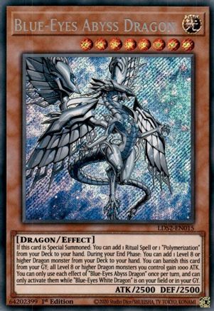 Blue-Eyes Abyss Dragon [LDS2-EN015] Secret Rare - Yu-Gi-Oh! - Card Brawlers | Quebec | Canada |