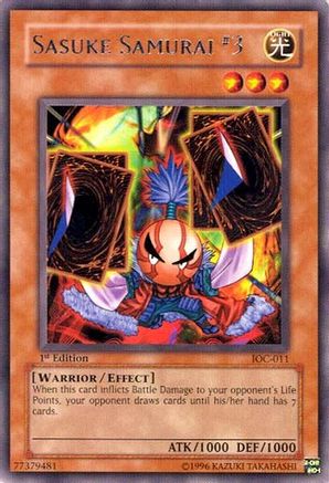 Sasuke Samurai #3 [IOC-011] Rare - Yu-Gi-Oh! - Card Brawlers | Quebec | Canada |