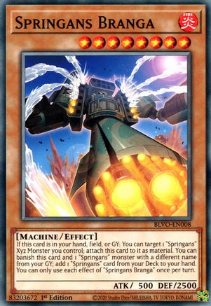 Springans Branga [BLVO-EN008] Common - Yu-Gi-Oh! - Card Brawlers | Quebec | Canada |