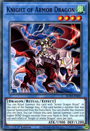 Knight of Armor Dragon [BLVO-EN037] Common - Yu-Gi-Oh! - Card Brawlers | Quebec | Canada |