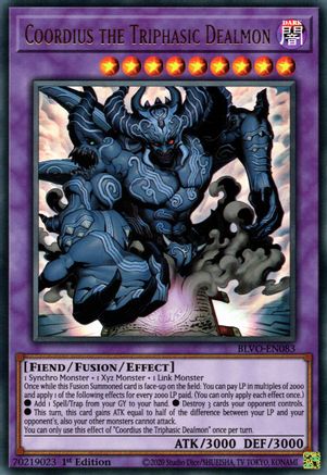 Coordius the Triphasic Dealmon [BLVO-EN083] Ultra Rare - Yu-Gi-Oh! - Card Brawlers | Quebec | Canada |