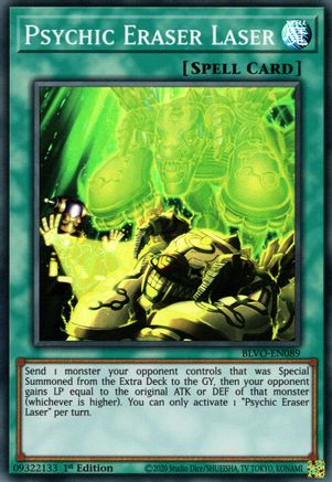 Psychic Eraser Laser [BLVO-EN089] Super Rare - Yu-Gi-Oh! - Card Brawlers | Quebec | Canada |