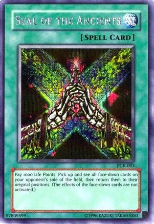Seal of the Ancients [PCK-003] Secret Rare - Yu-Gi-Oh! Video Game Promotional Cards - Card Brawlers | Quebec | Canada |
