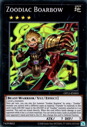 Zoodiac Boarbow [OP15-EN005] Super Rare - Yu-Gi-Oh! - Card Brawlers | Quebec | Canada |