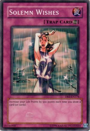 Solemn Wishes [DB1-EN174] Common - Yu-Gi-Oh! - Card Brawlers | Quebec | Canada |