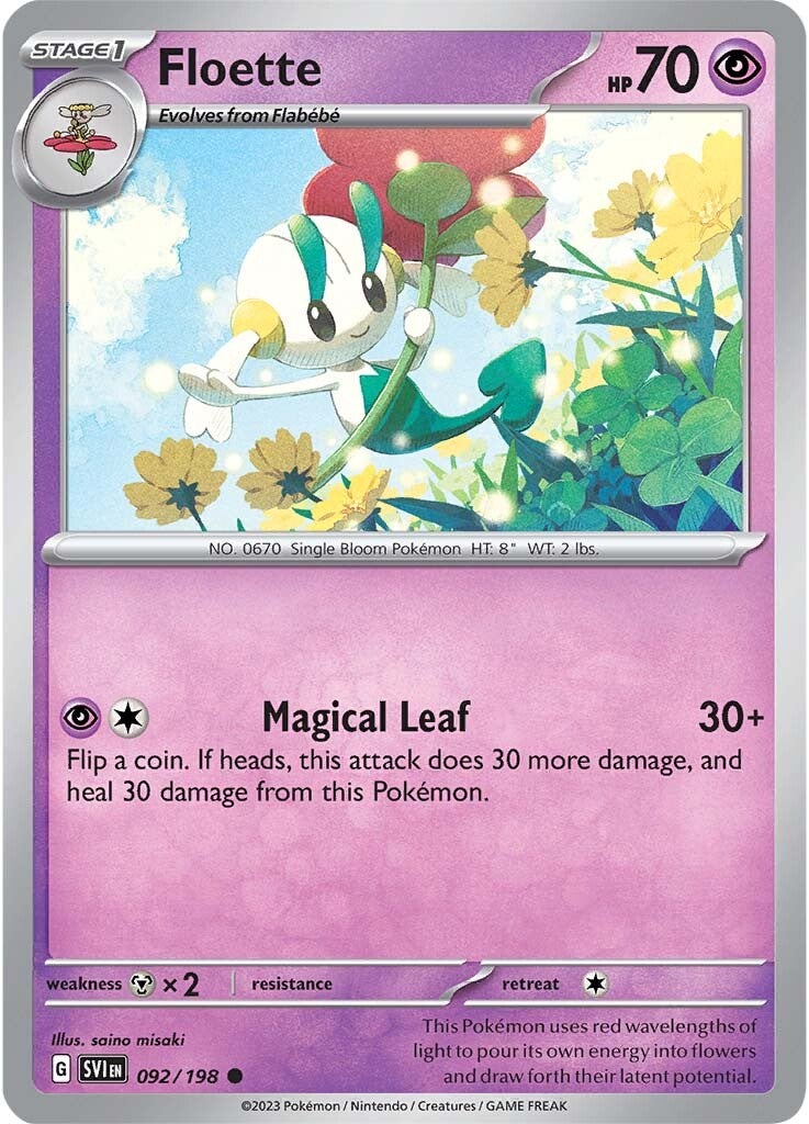 Floette (092/198) [Scarlet & Violet: Base Set] - Pokémon - Card Brawlers | Quebec | Canada |