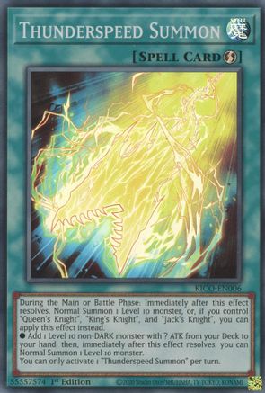 Thunderspeed Summon (Super Rare) [KICO-EN006] Super Rare - Yu-Gi-Oh! - Card Brawlers | Quebec | Canada |