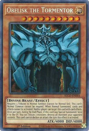 Obelisk the Tormentor (Secret Pharaoh's Rare) [KICO-EN064] Secret Pharaoh's Rare - Yu-Gi-Oh! - Card Brawlers | Quebec | Canada |