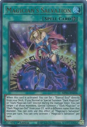 Magician's Salvation [MP21-EN256] Ultra Rare - Yu-Gi-Oh! - Card Brawlers | Quebec | Canada |