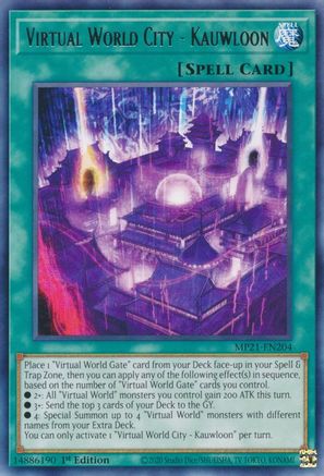 Virtual World City - Kauwloon [MP21-EN204] Rare - Yu-Gi-Oh! - Card Brawlers | Quebec | Canada |