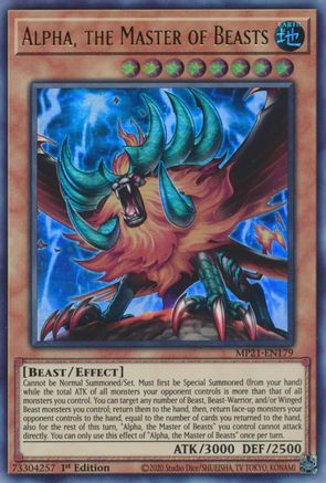 Alpha, the Master of Beasts [MP21-EN179] Ultra Rare - Yu-Gi-Oh! - Card Brawlers | Quebec | Canada |