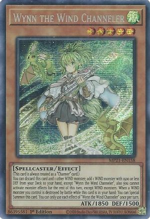 Wynn the Wind Channeler [MP21-EN158] Prismatic Secret Rare - Yu-Gi-Oh! - Card Brawlers | Quebec | Canada |