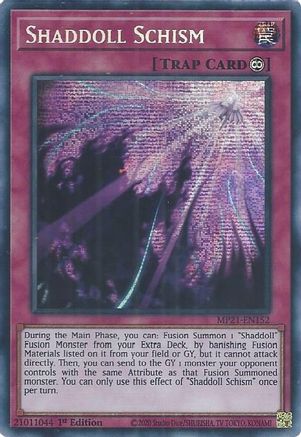 Shaddoll Schism [MP21-EN152] Prismatic Secret Rare - Yu-Gi-Oh! - Card Brawlers | Quebec | Canada |