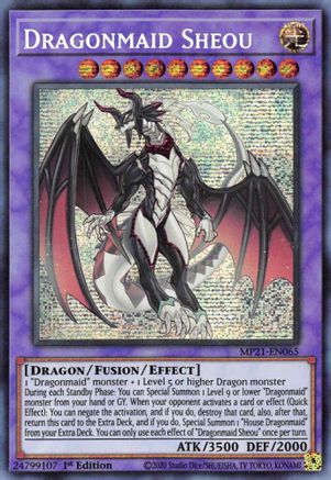Dragonmaid Sheou [MP21-EN065] Prismatic Secret Rare - Yu-Gi-Oh! - Card Brawlers | Quebec | Canada |