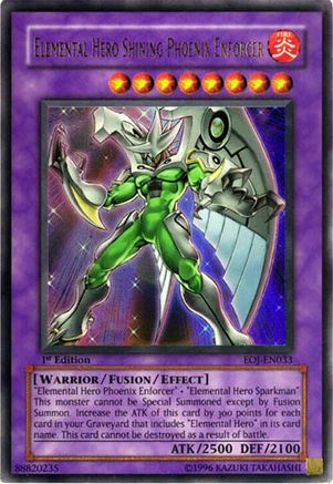 Elemental Hero Shining Phoenix Enforcer (EOJ-EN033) Ultra Rare