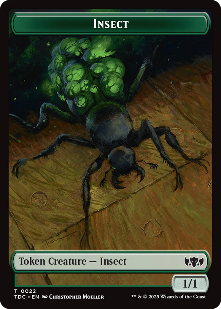 Insect (0022) // Zombie Druid Double-Sided Token [Tarkir: Dragonstorm Commander Tokens] - Magic: The Gathering - Card Brawlers | Quebec | Canada |