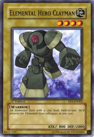 Elemental Hero Clayman (DP1-EN003) Common / Short Print