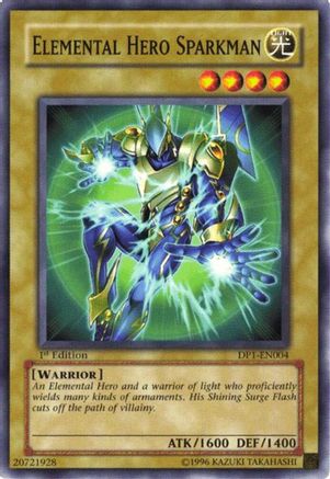 Elemental Hero Sparkman (DP1-EN004) Common / Short Print