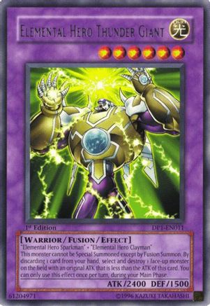 Elemental Hero Thunder Giant (DP1-EN011) Rare