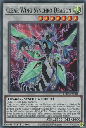 Clear Wing Synchro Dragon [LED8-EN001] Super Rare - Yu-Gi-Oh! - Card Brawlers | Quebec | Canada |