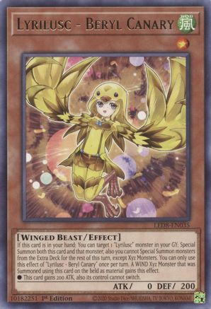 Lyrilusc - Beryl Canary [LED8-EN035] Rare - Yu-Gi-Oh! - Card Brawlers | Quebec | Canada |