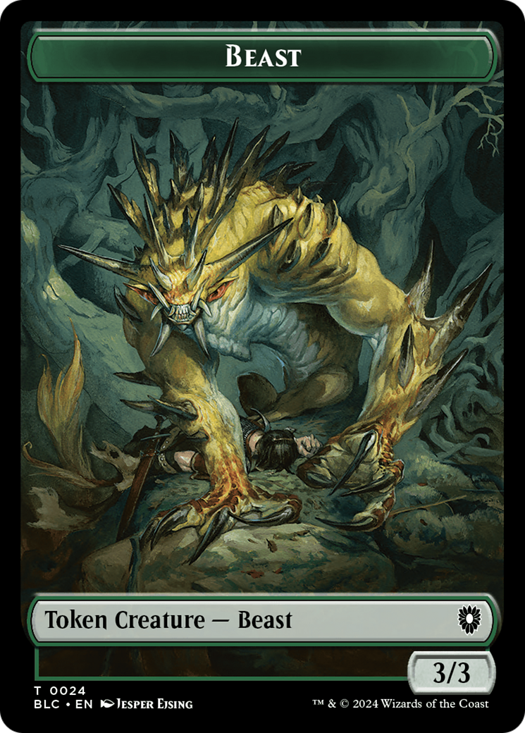 Hamster // Beast (024) Double-Sided Token [Bloomburrow Commander Tokens] - Magic: The Gathering - Card Brawlers | Quebec | Canada |