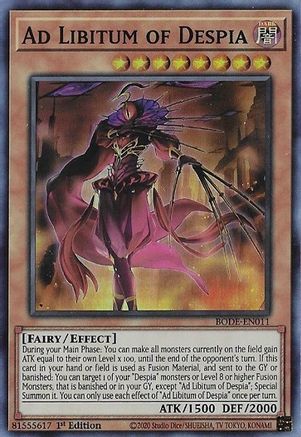 Ad Libitum of Despia [BODE-EN011] Super Rare - Yu-Gi-Oh! - Card Brawlers | Quebec | Canada |