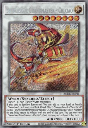 Swordsoul Grandmaster - Chixiao [BODE-EN041] Secret Rare - Yu-Gi-Oh! - Card Brawlers | Quebec | Canada |