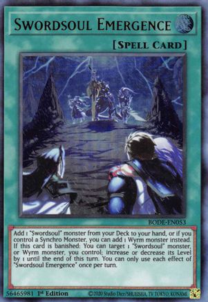 Swordsoul Emergence [BODE-EN053] Ultra Rare - Yu-Gi-Oh! - Card Brawlers | Quebec | Canada |