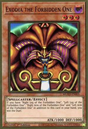 Exodia the Forbidden One [MGED-EN005] Gold Rare - Yu-Gi-Oh! - Card Brawlers | Quebec | Canada |